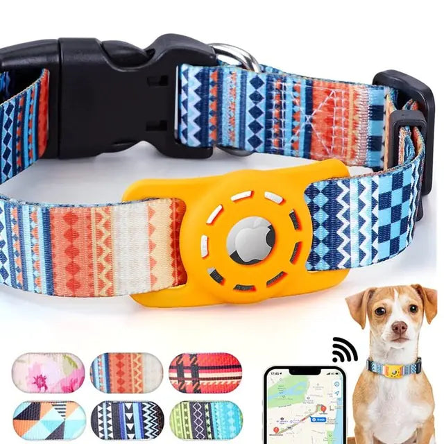 Digital Printing Collar for Apple Airtag - Pets Accessories Stylio