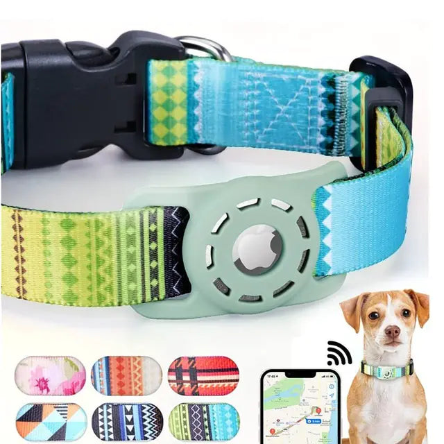 Digital Printing Collar for Apple Airtag - Pets Accessories Stylio