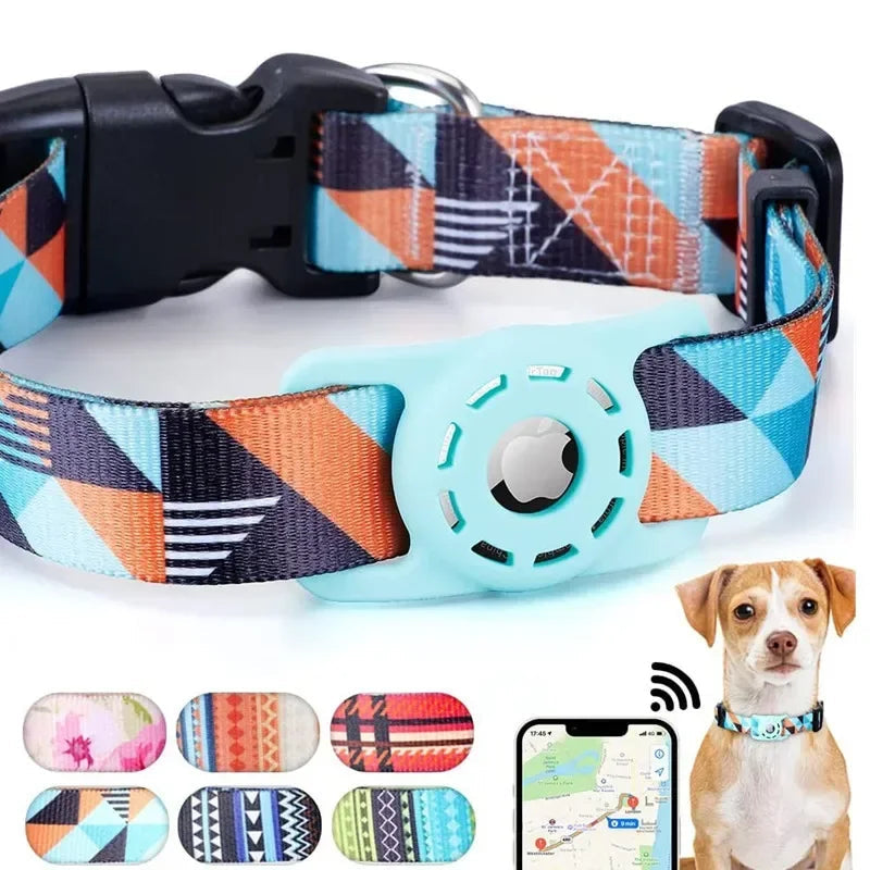 Digital Printing Collar for Apple Airtag - Pets Accessories Stylio