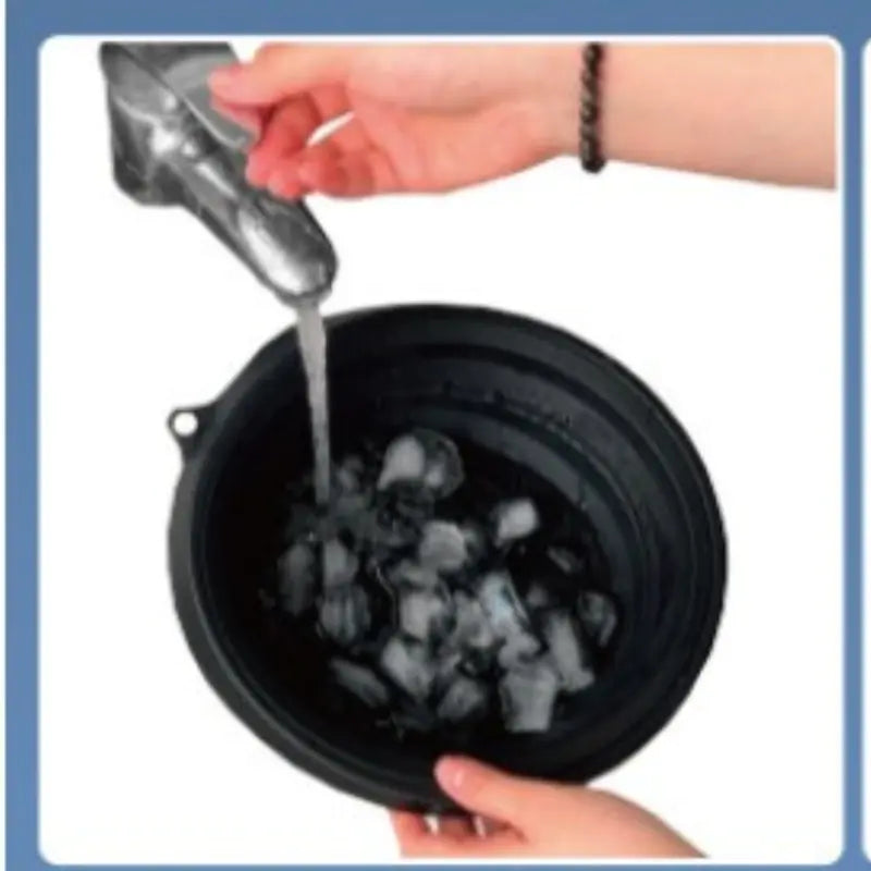 Collapsible Silicone Ice Basin Stylio