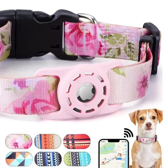 Digital Printing Collar for Apple Airtag - Pets Accessories Stylio