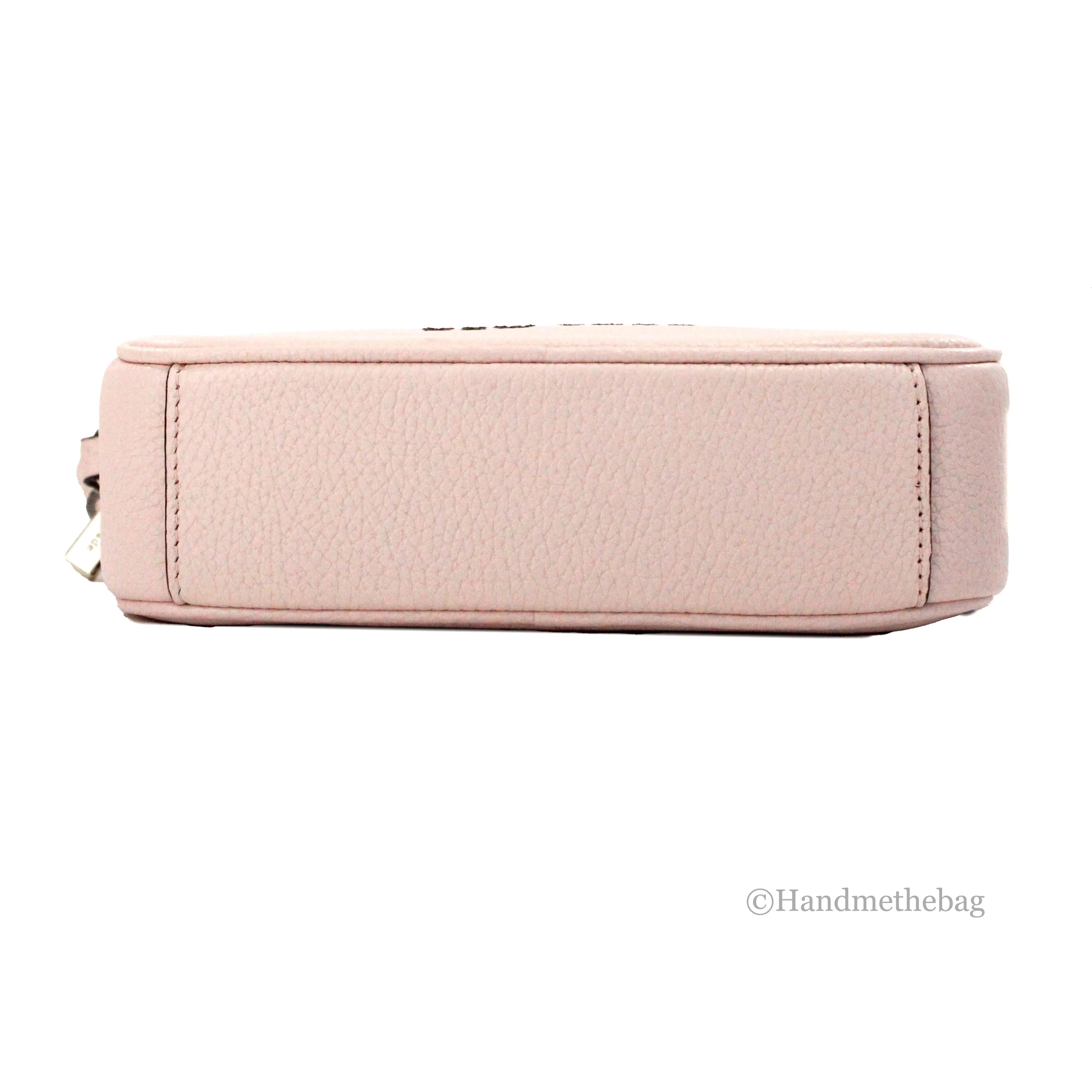 Kate Spade Mini Pink Embossed Leather Glitter Camera Bag Trendivo