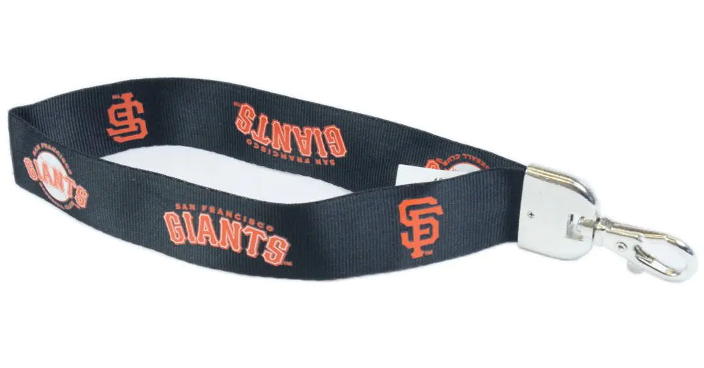 MLB San Francisco Giants Wristlet Lanyard Black One Size Stylio