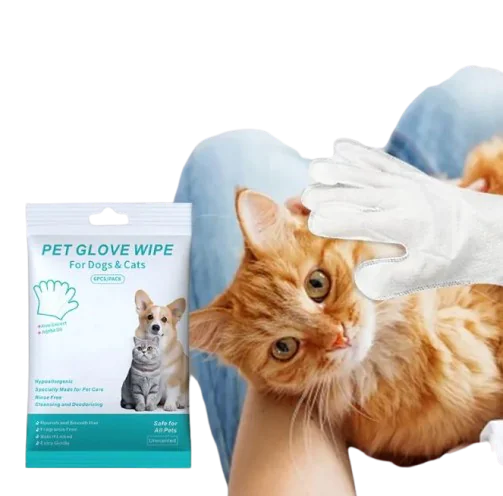 Pet Cleaning Gloves & Wipes Stylio