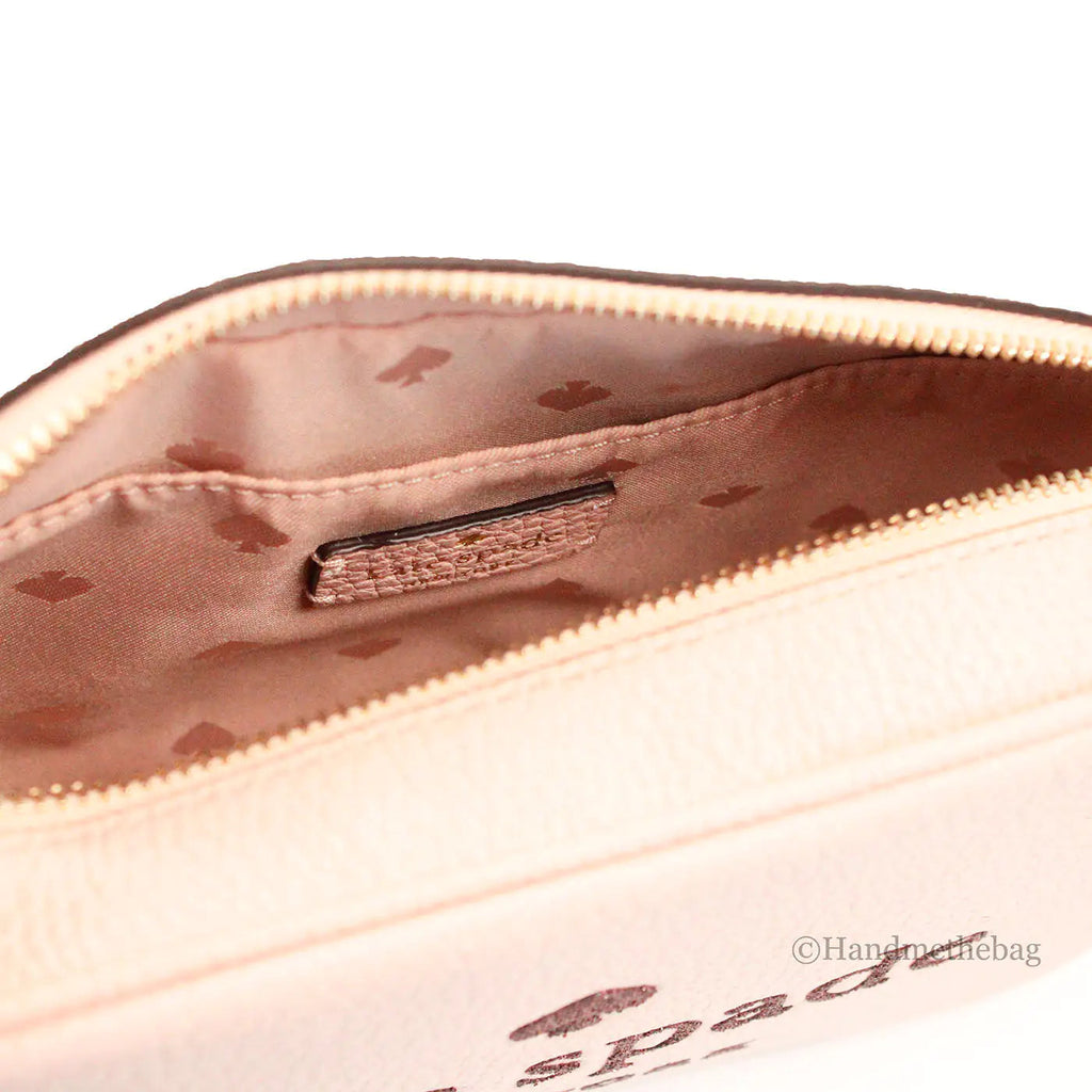 Kate Spade Mini Pink Embossed Leather Glitter Camera Bag Trendivo