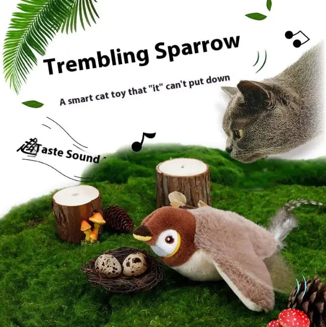 Flapping Bird Cat  Toy Stylio