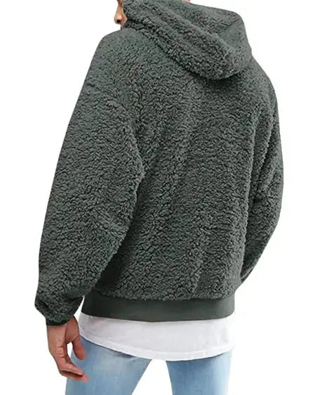 European American Wool And Fleece Hooded Men's Hoodie Trendivo