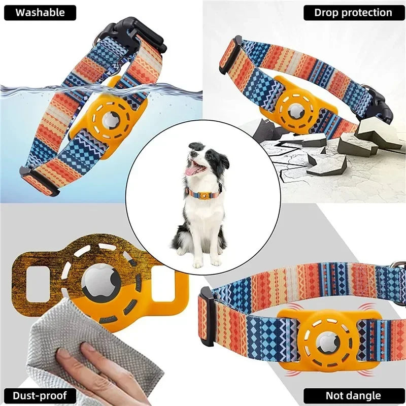 Digital Printing Collar for Apple Airtag - Pets Accessories Stylio