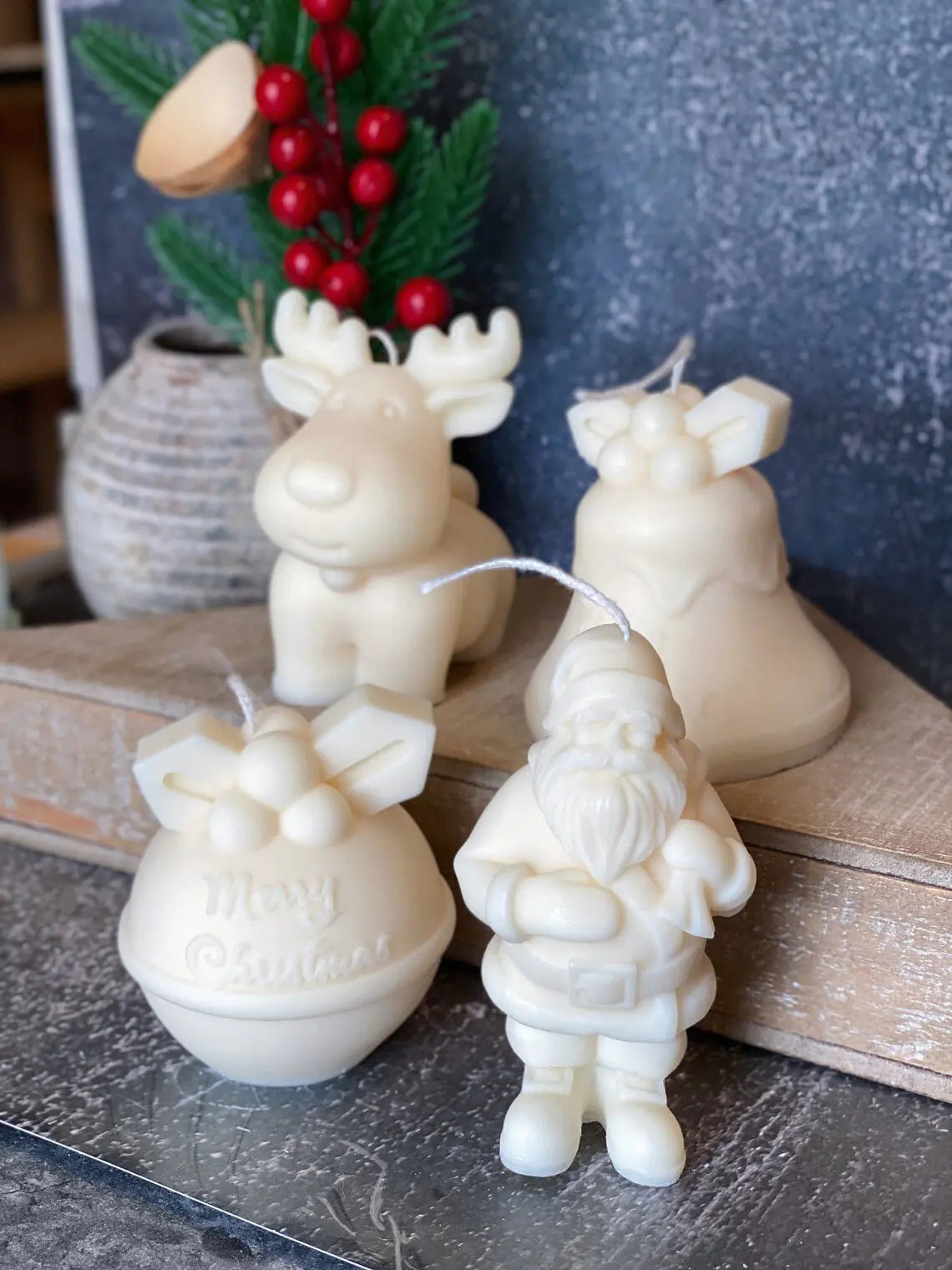 Santa Candles Stylio